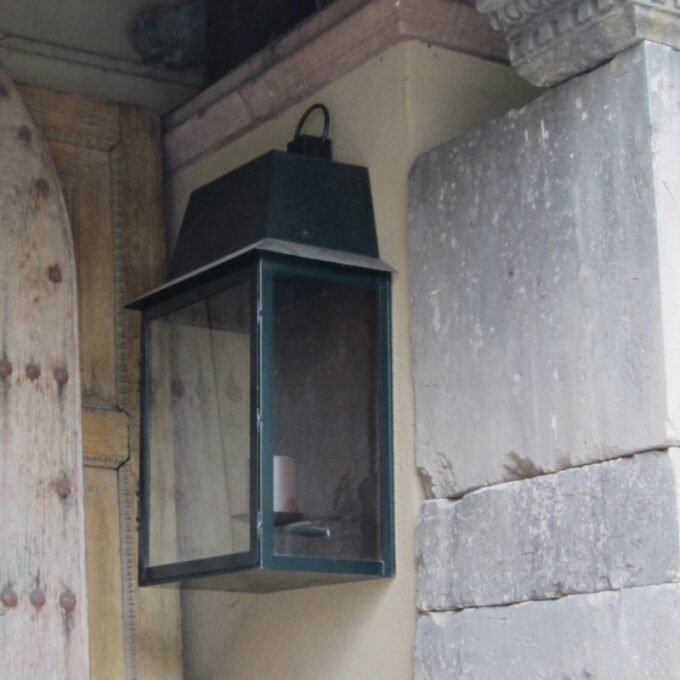 Painted Applique Lanterns. Large Medium and Small