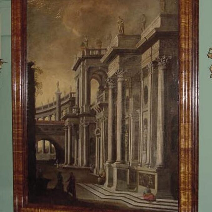Circle Of Viviano Codzzi 18th C. Capriccio