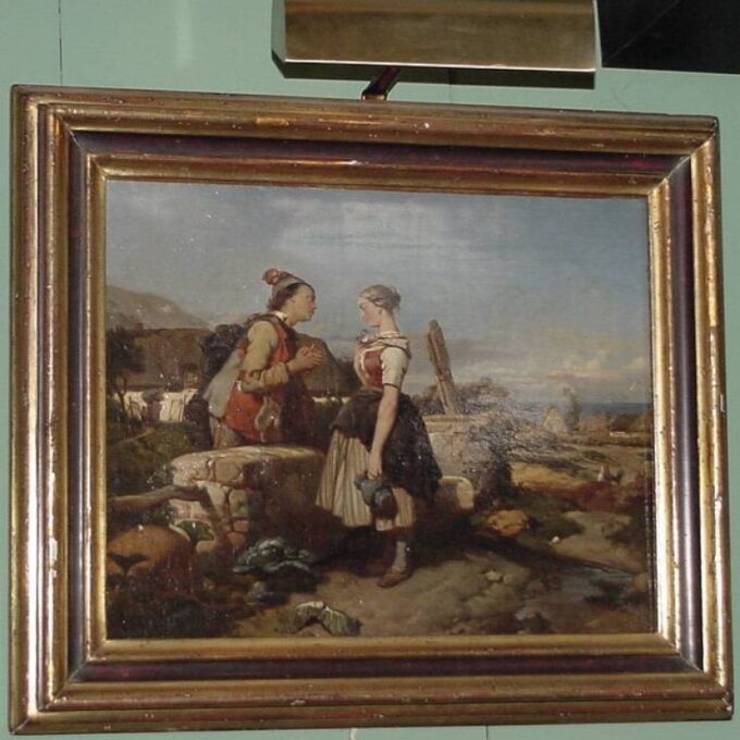 A Country Field-hand and Milkmaid