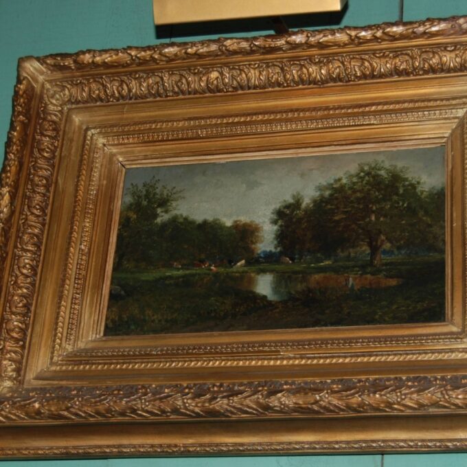 19th C. Landscape Painting By Godchaux