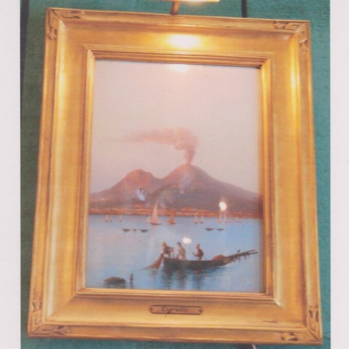 Fisherman In The Bay Of Naples With Mt.Vesuvius - Image 2