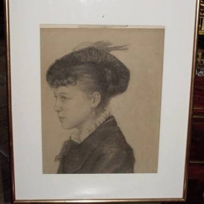 Portrait Of " A Woman" 19th Century