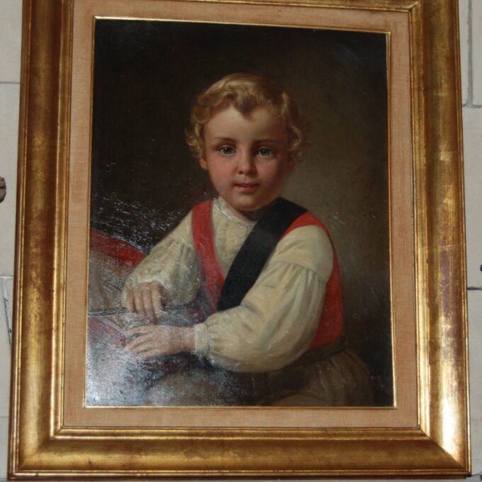 Portrait Of A Young Boy" Erwin Age 5 1866