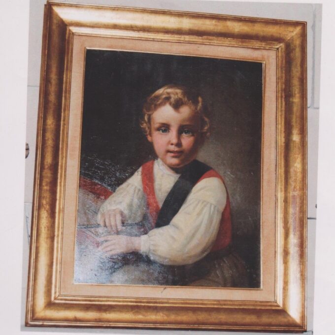 Portrait Of A Young Boy" Erwin Age 5 1866 - Image 2