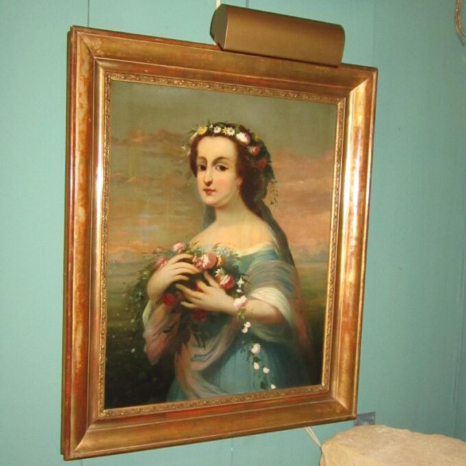 Set Of Four Paintings Depicting The Four Seasons - Image 3