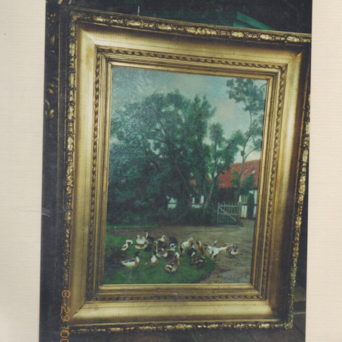 Barnyard Scene By Vilhelm Th Fischer - Image 2