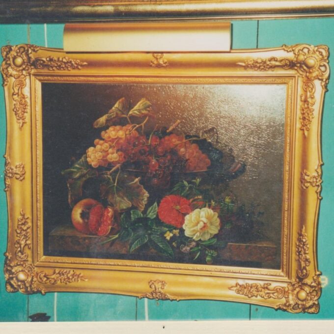 Grapes, Pemegranate, and Dahlia By E. Anderson 1844 - Image 2