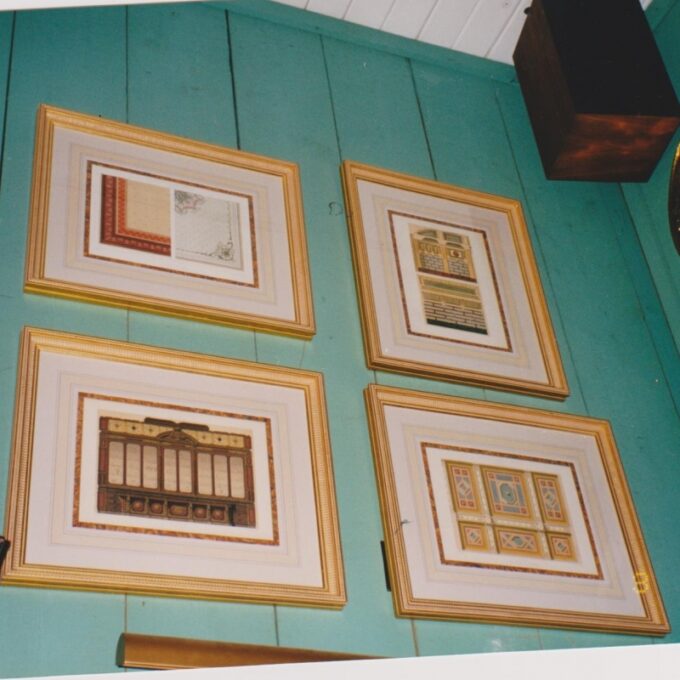 Four Decorative Architectural Prints In Color