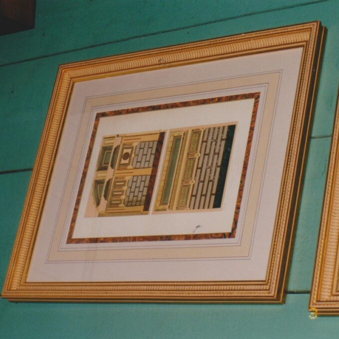 Four Decorative Architectural Prints In Color - Image 5