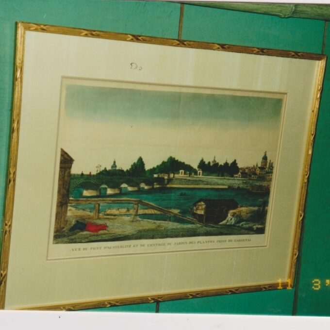 Set Of Two Hand Painted Engravings 18th Century - Image 2