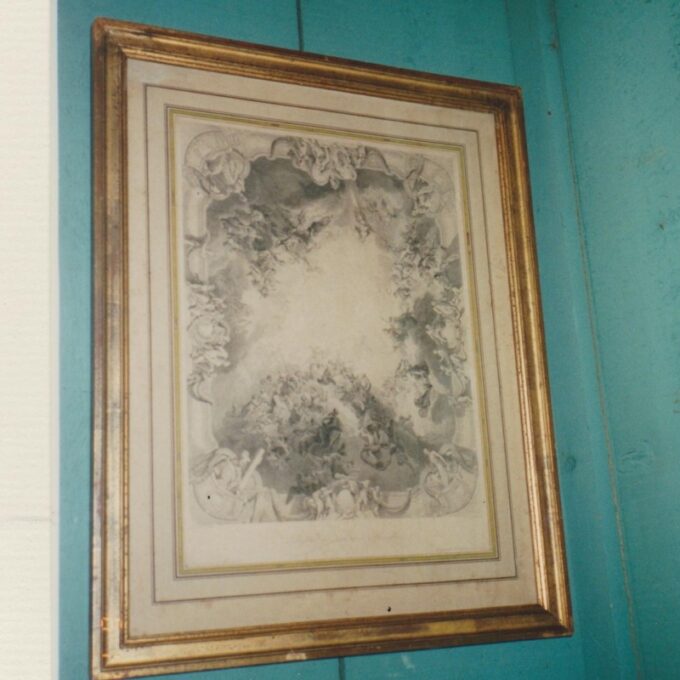 Gravure a un plafonier