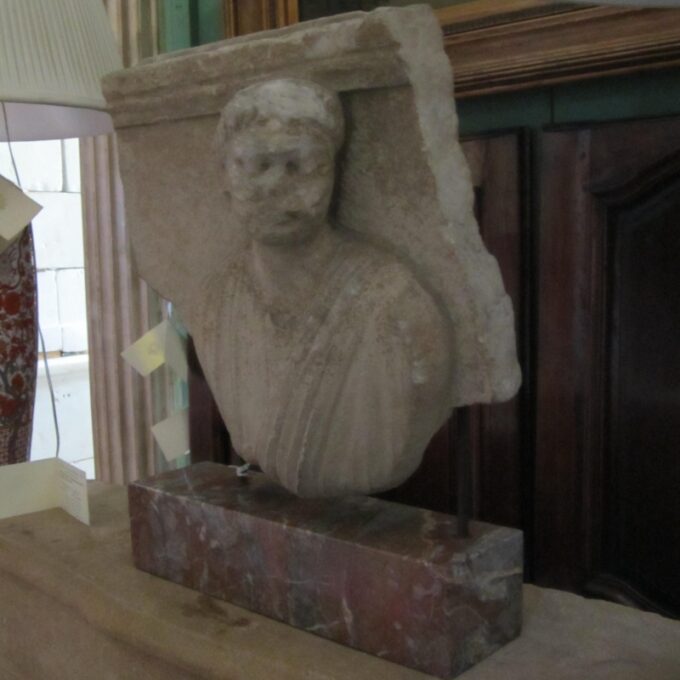 2nd Century Italian Stone Relief Of A Roman Aristocrat - Image 2