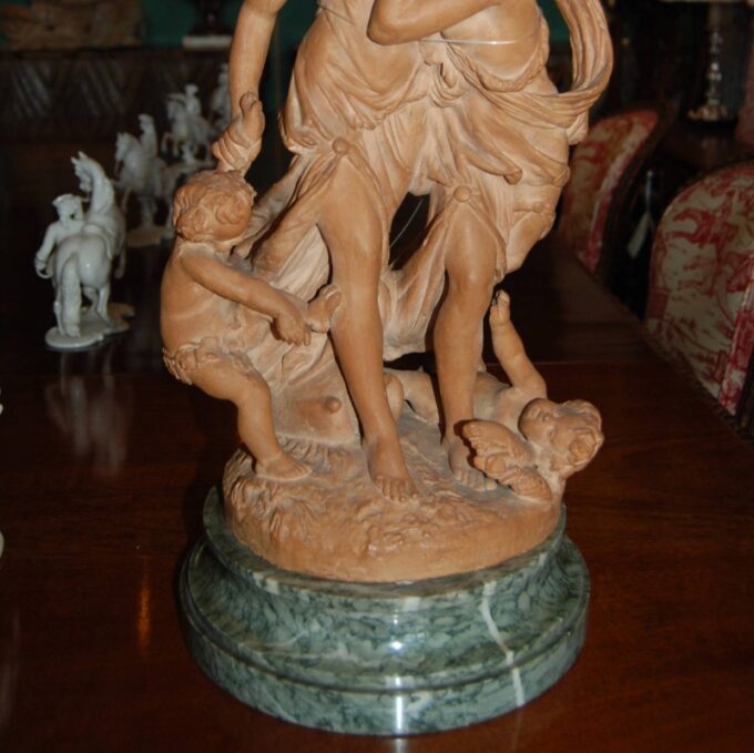 Terra Cotta Signed Claudion Early 19th Century - Image 3