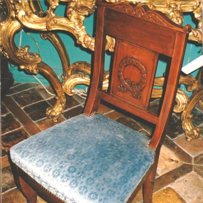 Rare Set Of Eight Early 19th Century First Empire Dining Room Chairs "Royal Warehouse"