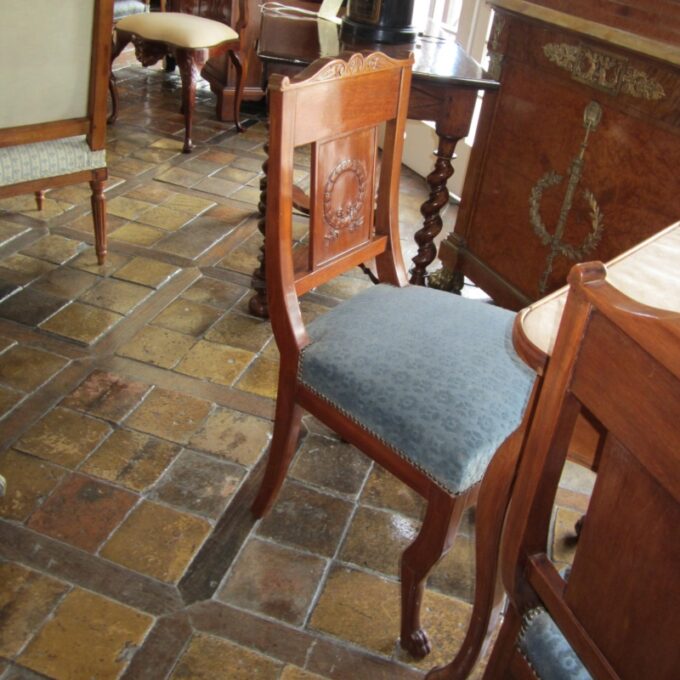 Rare Set Of Eight Early 19th Century First Empire Dining Room Chairs "Royal Warehouse" - Image 3