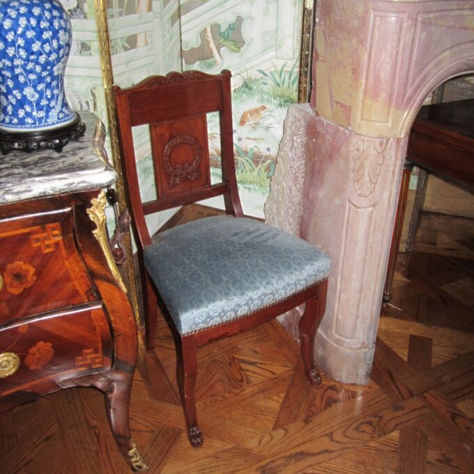 Rare Set Of Eight Early 19th Century First Empire Dining Room Chairs "Royal Warehouse" - Image 4