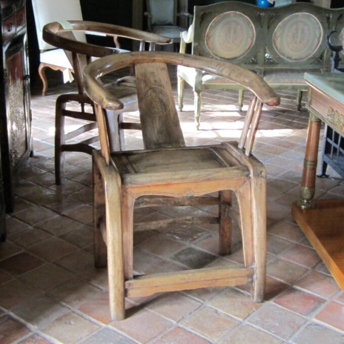 A Beautiful Pair Of Chinese Arm Chairs - Image 2