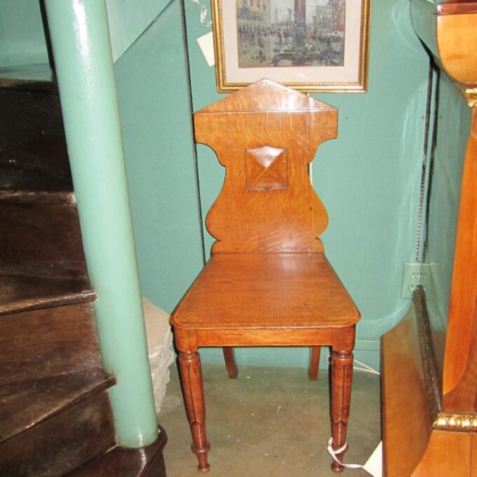 A Pair Of 19th Century Victorian Hall chairs - Image 2