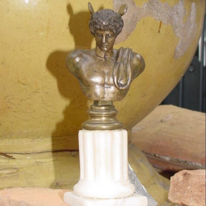 A Small French Bronze Of Mercury