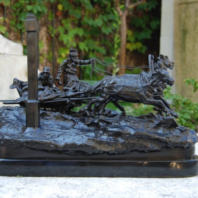 Troika Signed Patinated Bronze