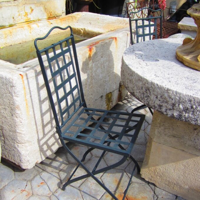 Ville D'Avray Hand Forged Iron Chair - Image 2