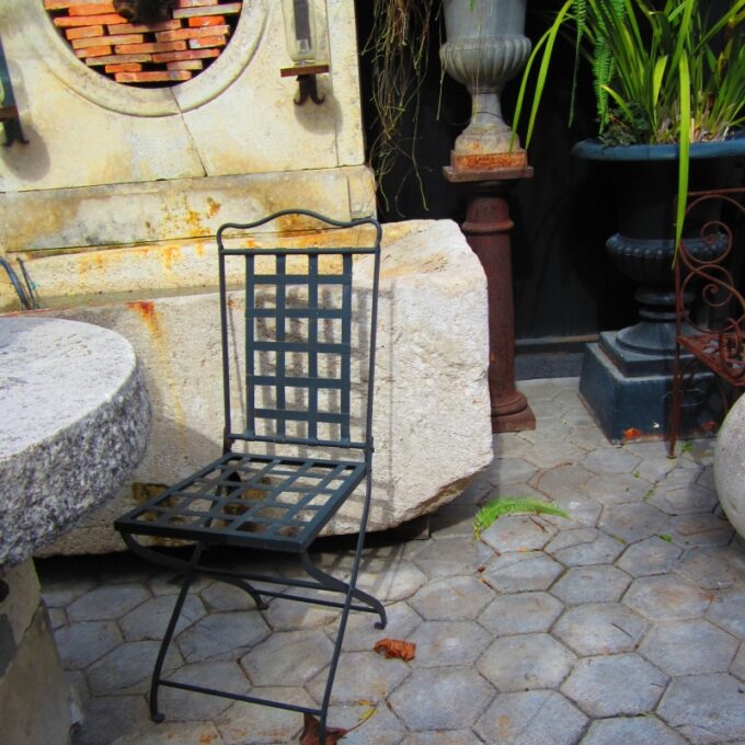 Ville D'Avray Hand Forged Iron Chair - Image 3