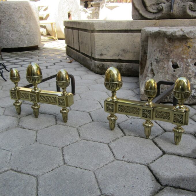 Beautiful Pair Of 18th Century Louis XVI Chenets - Image 3