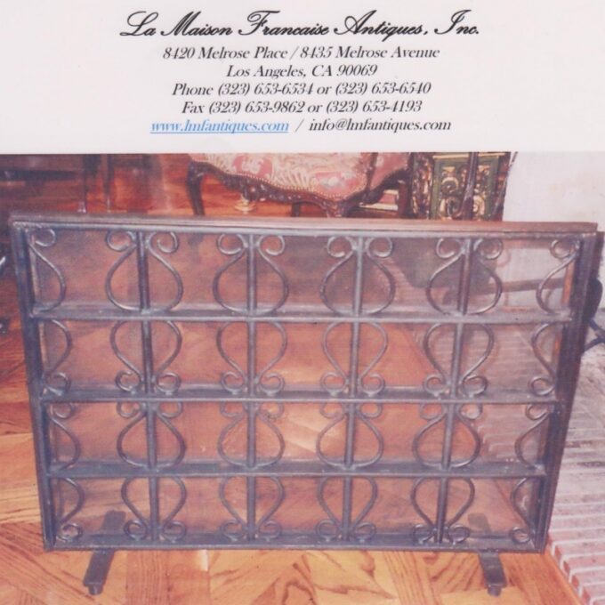 Provencal Hand forged Iron Screen