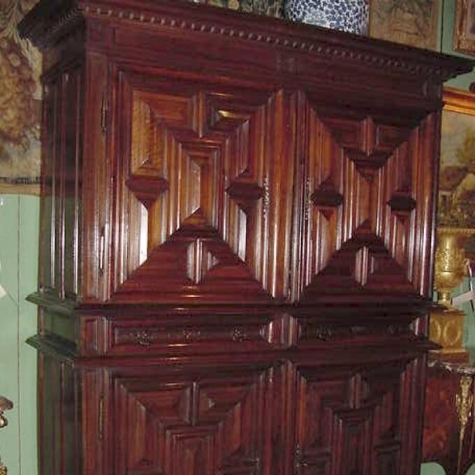 Very Rare 17th Century Henry IV Armoire A Deux Corps - Image 2