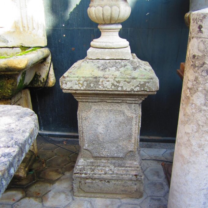 Beautiful Pair Of 17th Century Stone Pedestals