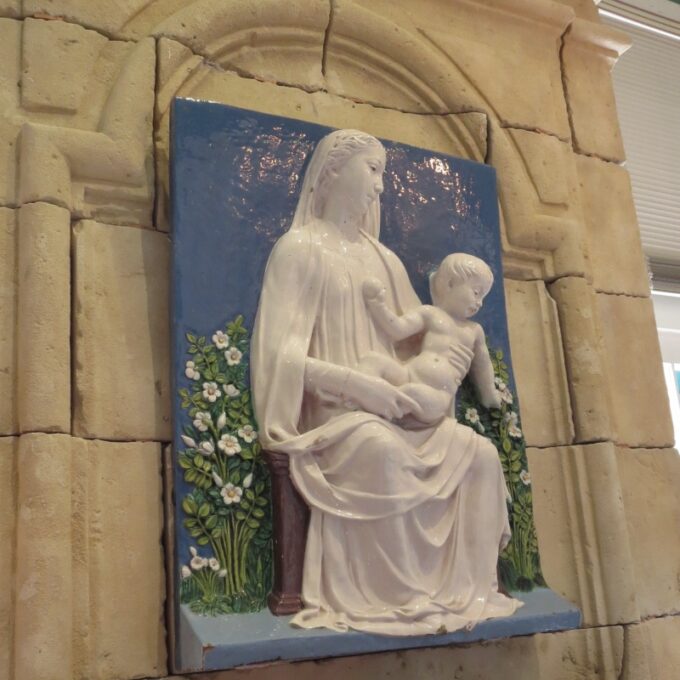 Early 19th Century Plaque Madonna Del Roseto - Image 5