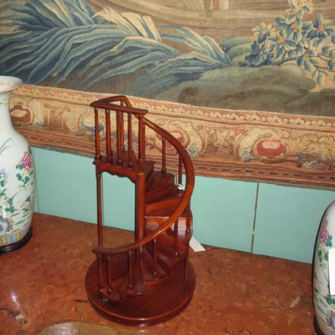 Mahogany Apprentice Model Of A Staircase - Image 2