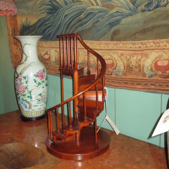 Mahogany Apprentice Model Of A Staircase - Image 3