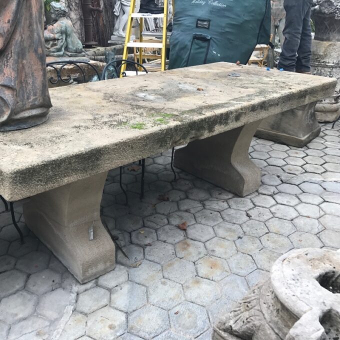 Large Carved Stone dining Table - Image 3