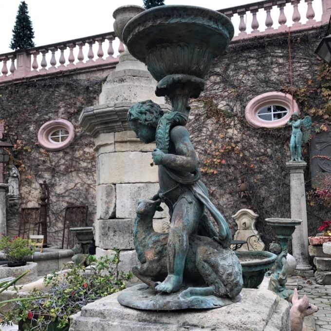 Two ,19th Century Figures of Putties Bronze Jardinières - Image 2