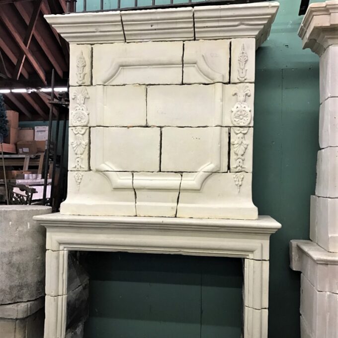 17th Century Louis XIII Trumeau Fireplace - Image 3