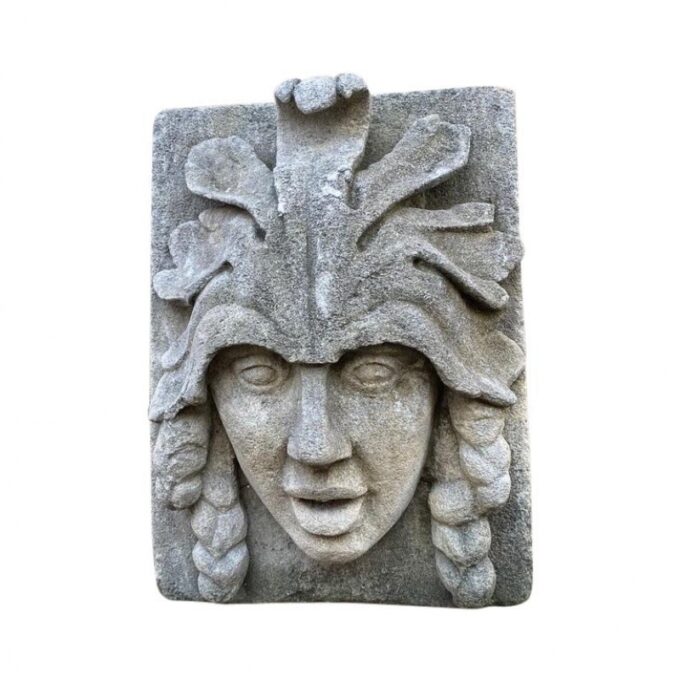 Indian Stone Head Fountain