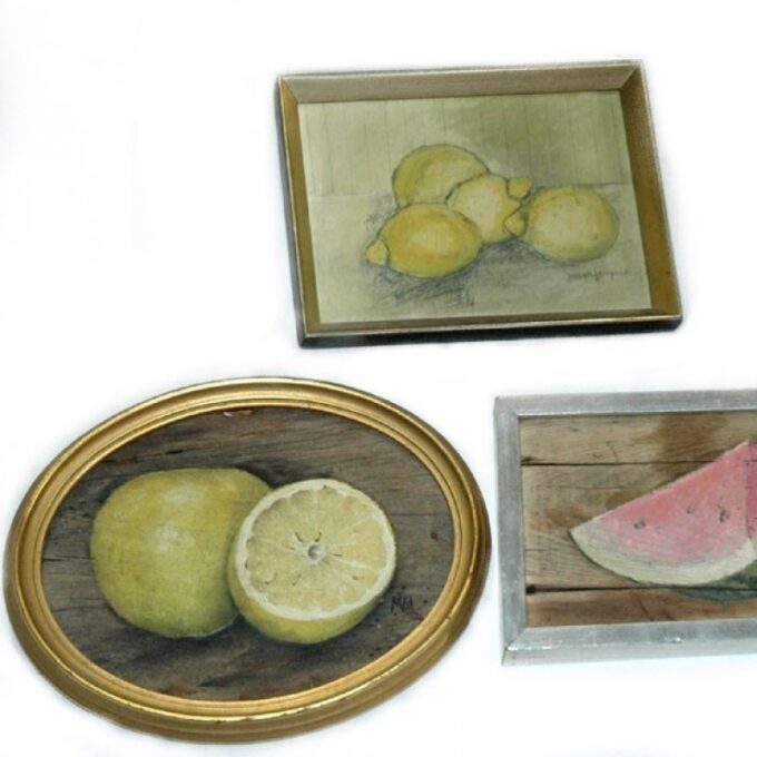 Still Life Small Decorative paintings Set of 3