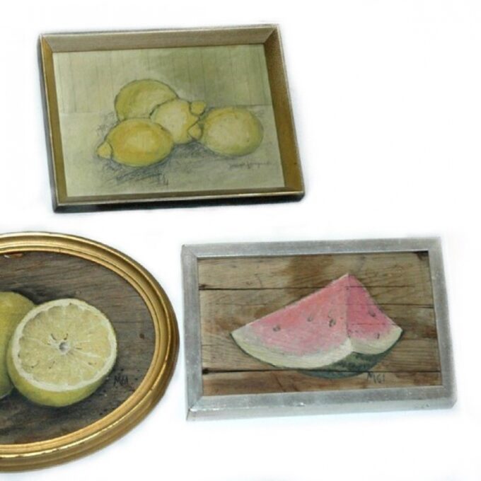 Still Life Small Decorative paintings Set of 3 - Image 3