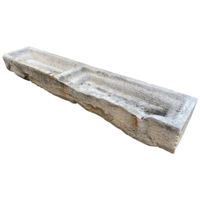 Horse Trough Hand Carved Stone Container Sink Antiques Garden Los Angeles CA LA