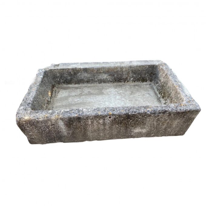 Hand Carved Stone Trough Fountain Basin Tub Planter Firepit Container Antique LA