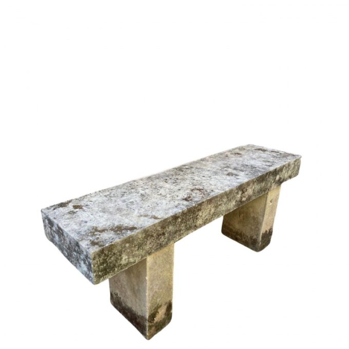 Hand Carved Stone Garden Furniture Farm Bench Seat Antiques Los Angeles Dealer