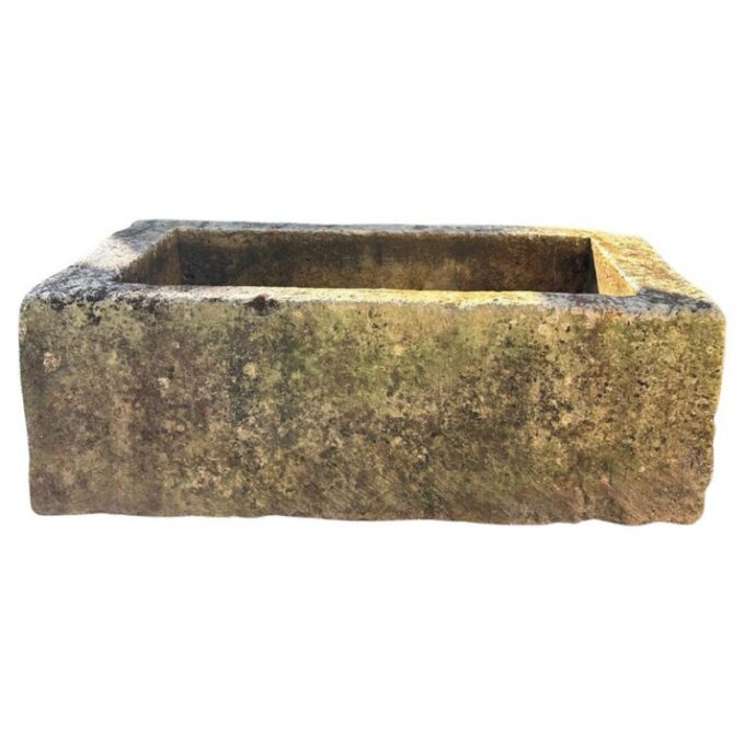 Hand Carved Stone Container Fountain Basin Tub Planter Firepit Trough Antique LA