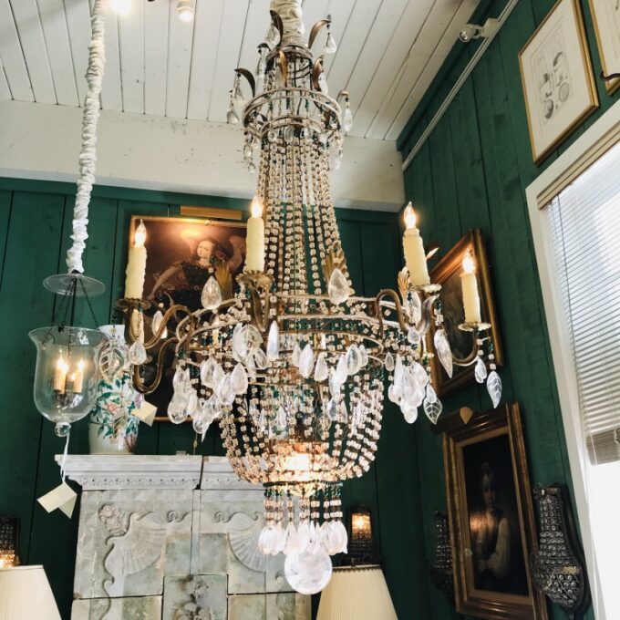 18th C. Italian Rock Crystal 8-Light Chandelier hanging Ceiling pendant light LA - Image 3
