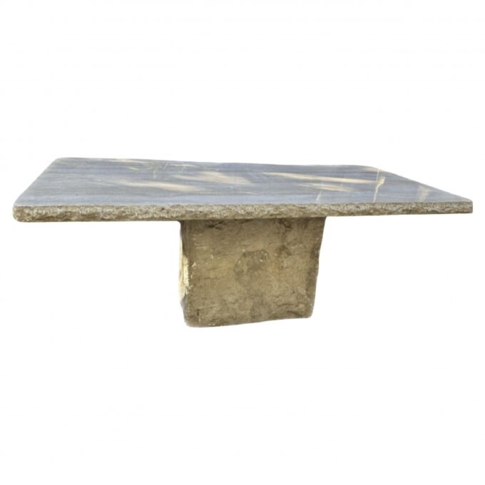 Large Reconstituted Stone Garden Outdoor Indoor dining Table Farm Rustic Antique
