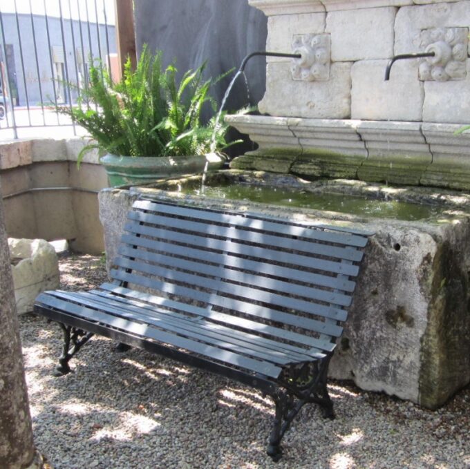 Late 19th Century French Park Bench