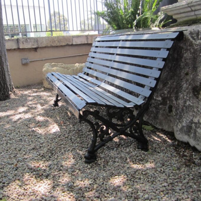 Late 19th Century French Park Bench - Image 3