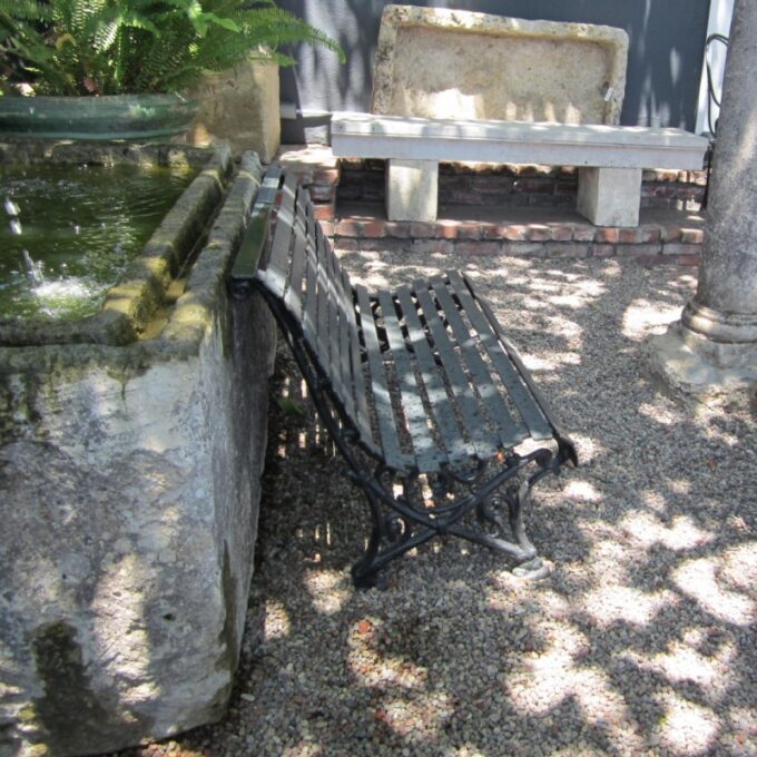 Late 19th Century French Park Bench - Image 4