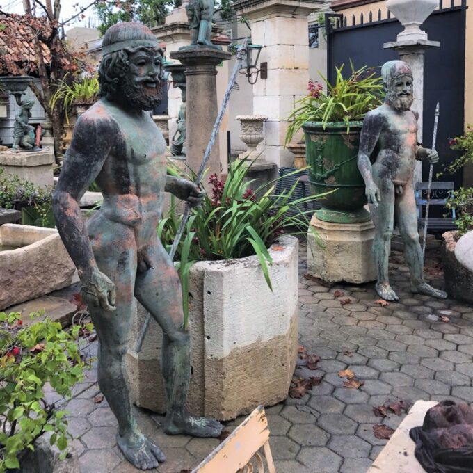 Pair Of The  Bronzi Di Riace Style  Bronzes. - Image 2