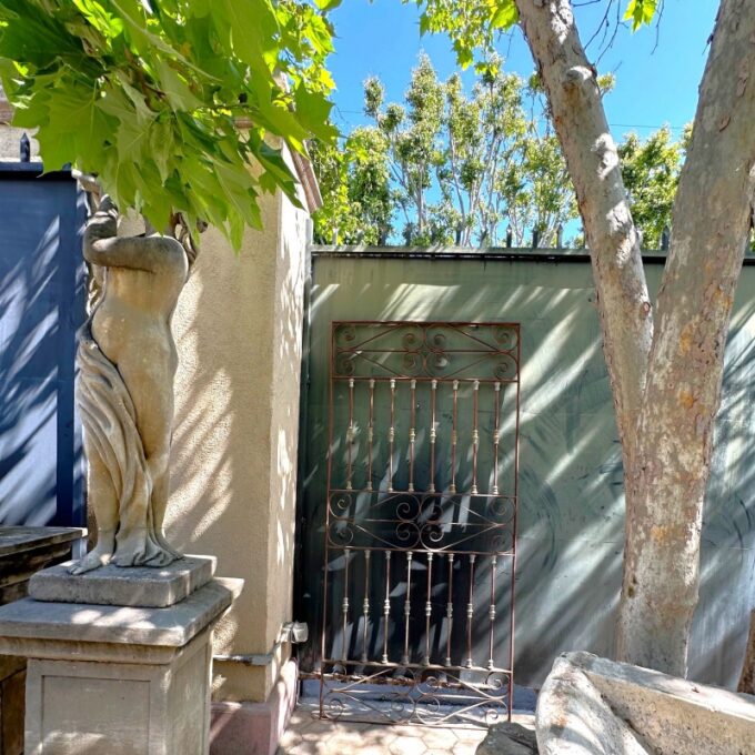 Rustic Antique Wrought Iron Driveway Garden Entrance Metal Gate for portal entry - Image 2